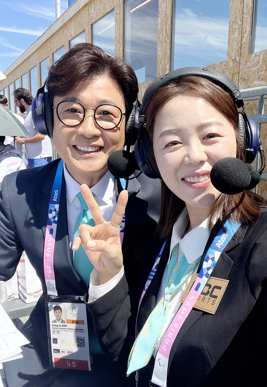 김성주, 장혜진 [MBC '파리올림픽' 방송화면 캡처 재판매 및 DB 금지]